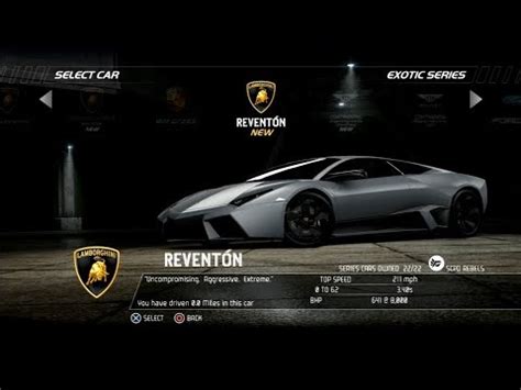 Need For Speed Hot Pursuit Lamborghini Reventon Test Drive YouTube