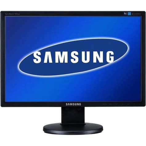 19 Inch Samsung SyncMaster 943NW 1920 X 1080 LCD Monitor Black Back