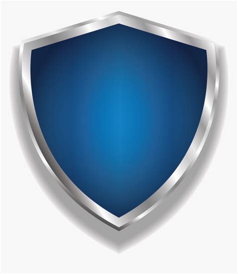 Blue Shield One Top Point Badge With White Border Blue Shield Badge