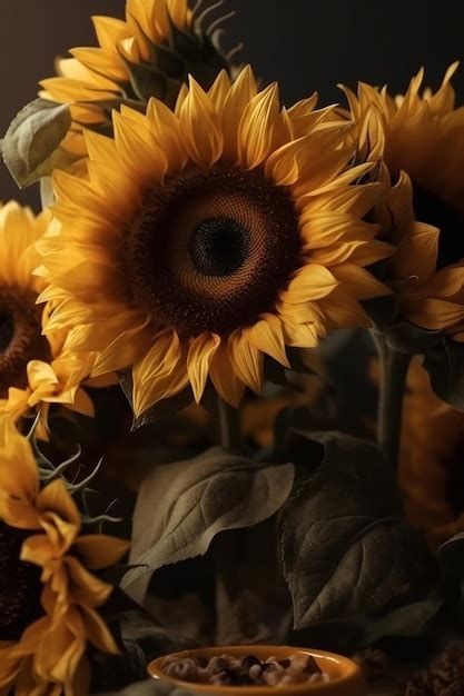 Premium Photo | Ultra High Detail Sunflowers Ultra Realistic 4K