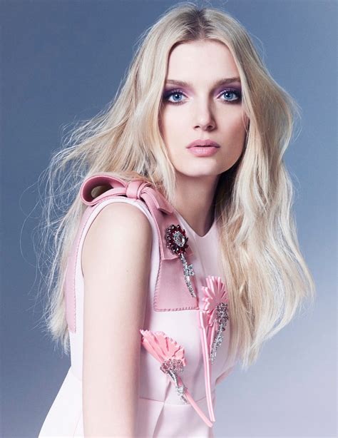 Lily Donaldson Model Blonde Long Hair Blue Eyes British Women