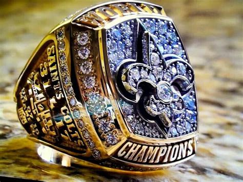 Saints Superbowl ring | New orleans saints, Super bowl rings, Saints ...