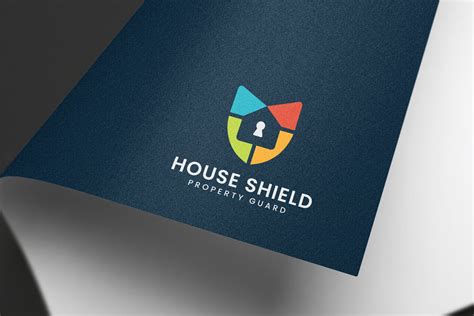 House Safety Shield Logo Design Template By Amadul Codester