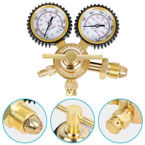 Brass Nitrogen Regulator Psi Delivery Pressure Cga Inlet For