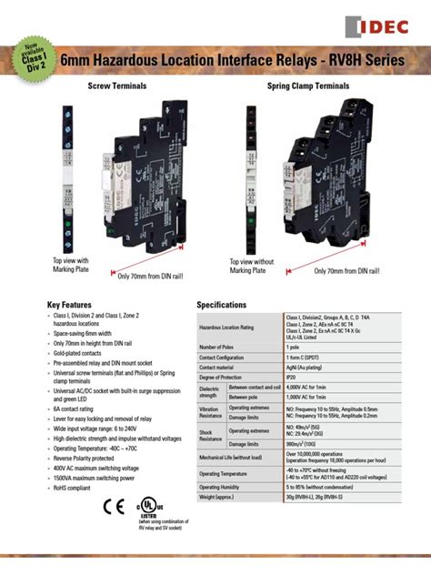 Relays IDEC | PDF | Relay | Inductor