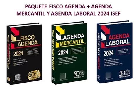 Fisco Agenda Agenda Mercantil Agenda Laboral 2024 Isef Envío gratis