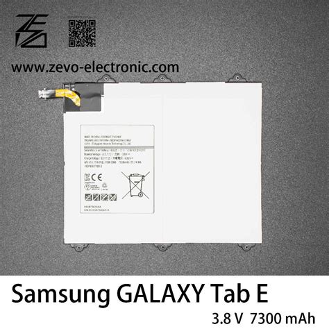 V Mah Battery Eb Bt Aba For Samsung Galaxy Tab E Sm T Nu