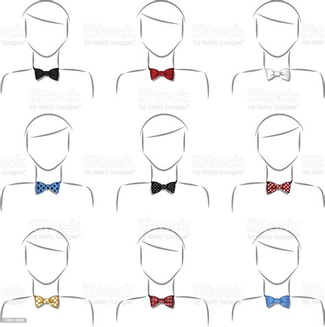 Set Bow Tie Stock Illustration Download Image Now Adult Clothing