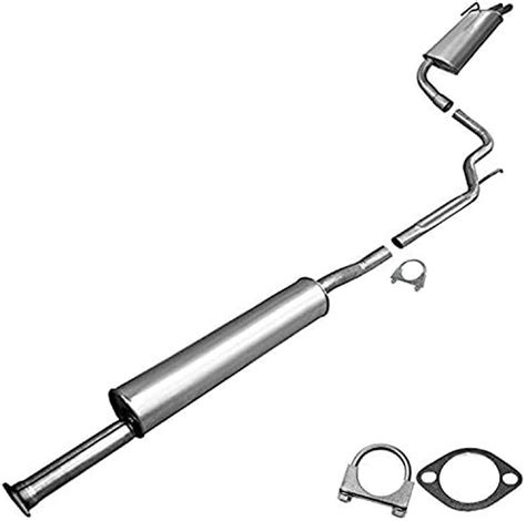 Amazon Muffler Resonator Pipe Exhaust System Kit Fits