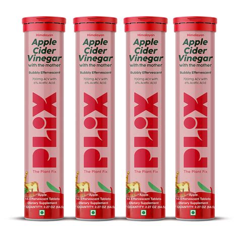 Apple Cider Vinegar Effervescent with 700mg ACV – Plixlife