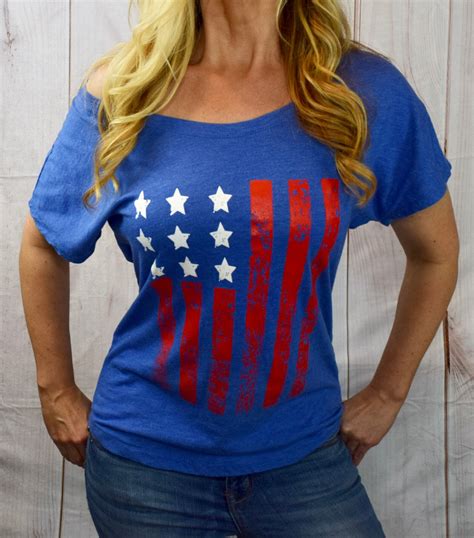 4th Of July Womens Shirt Fourth Of July Tee American Flag Etsy