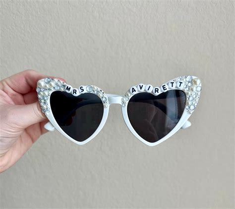 Bedazzled Bride Sunglasses Bride To Be Sunglasses Mrs Sunglasses Bachelorette Sunglasses