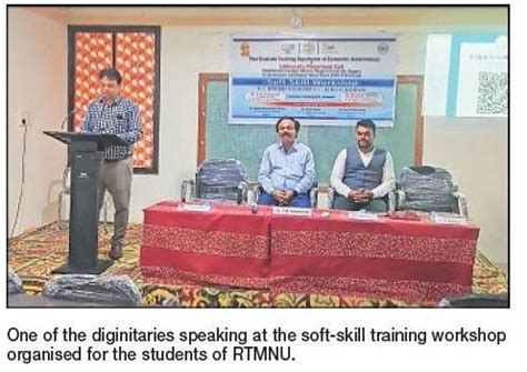 rtmnu training employmentcell holds soft skill trainingworkshop