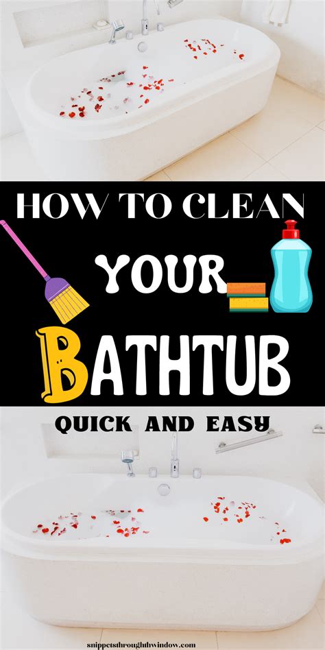 The Quickest And Easiest Way To Clean Your Bathtub In 2021 Clean Bathtub Diy Cleaning Hacks