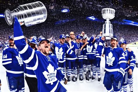 The Toronto Maple Leafs Winning The Stanley Cup Stable Diffusion