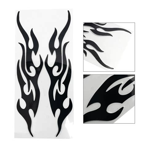 Universal Diy Flame Vinyl Decal Sticker Waterproof For Car Motorcycle Gas Tank Waterproof