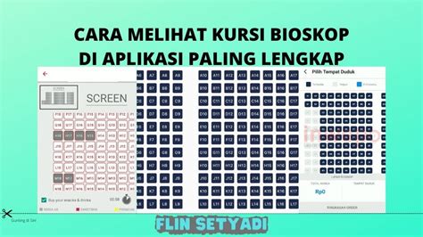 Cara Melihat Kursi Kosong Bioskop Online Dengan Aplikasi Arsip Flin