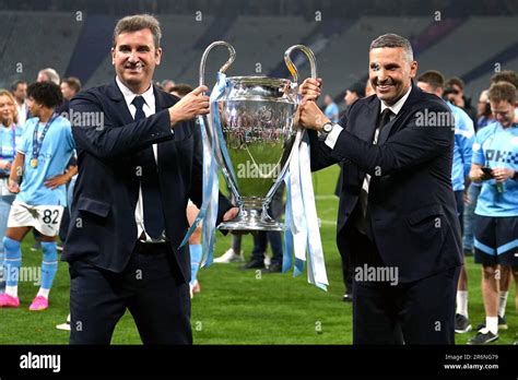 Manchester City Ceo Ferran Soriano Left And Chairman Khaldoon Khalifa