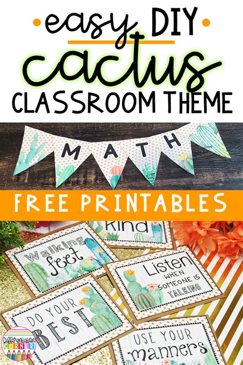 Easy Diy Cactus Classroom Theme Ideas Artofit