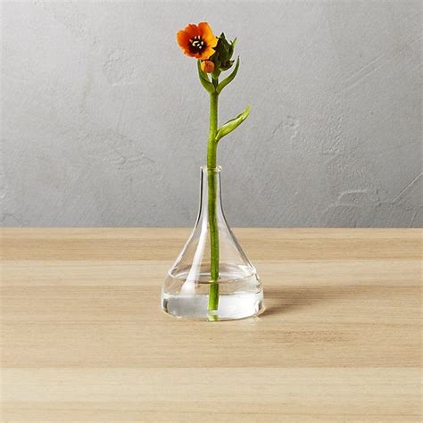 Funnel Bud Vase Cb2 Modern Vase Vase Unique Vases