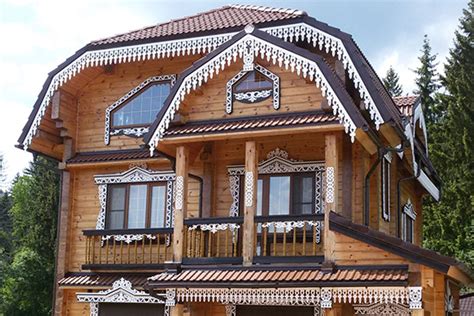 Резные элементы из дерева для фасада дома: фото примеры, варианты декора
