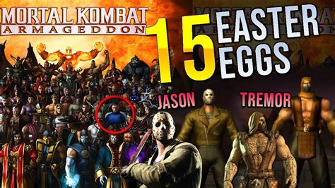 15 Curiosidades Easter Eggs De Mortal Kombat Armageddon Version Beta Roster Minijuegos