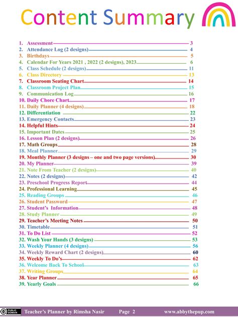 Teachers Planner Assessment Free Printable Papercraft Templates