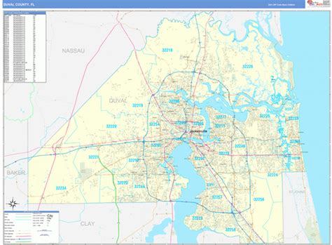 Printable Duval County Zip Code Map Ruby Printable Map