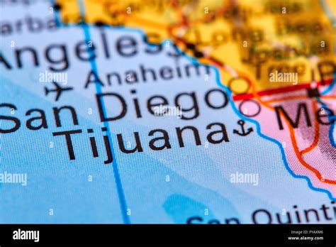 Tijuana Border Map