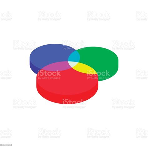 Color Range Spectrum Circle Round Palette Icon Stock Illustration