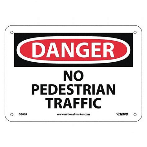 No Pedestrian Traffic Sign - Grainger