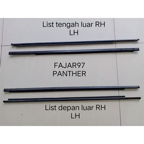 Jual Pelipit List Karet Kaca Luar Panther Weatherstrip Out Panther