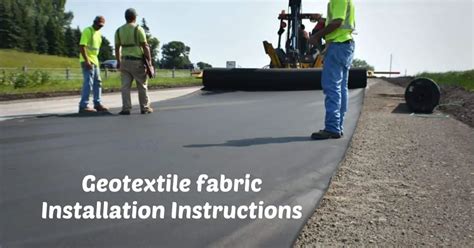 Woven Geotextile Fabric: Specifications & Installation Instructions - Textile Details