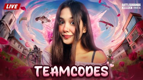 Only Teamcodes Matches Aaj 🔥i Bgmi Live Bgmi Bgmilive Girlgamer