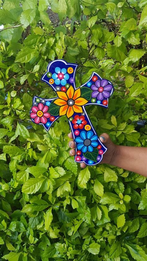 Wooden Crosses Diy Wooden Cross Crafts Hand Painted Crosses Hand