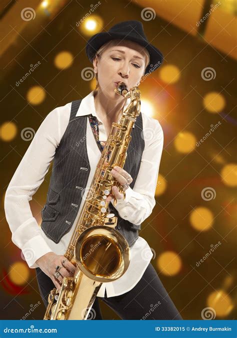 Woman Saxophonist Stock Image Image Of Expression Musical 33382015