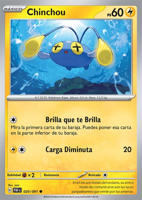 Chinchou Destinos De Paldea Trading Card Game Pok Mon