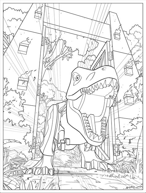 jurassic world coloring pages 4