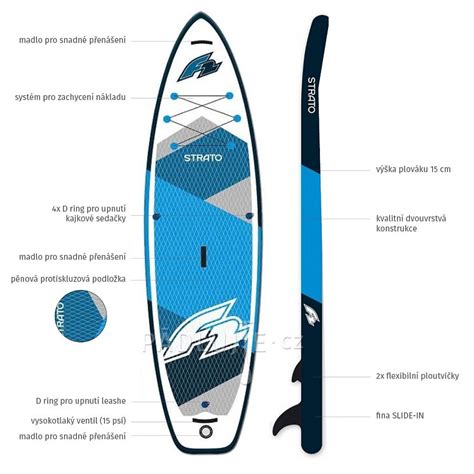 Paddleboard F2 Strato 125 Combo Blue 2024 Nafukovací Paddleboard