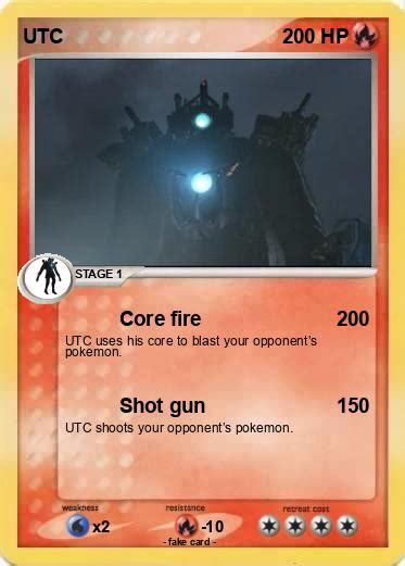 Pok Mon Utc Core Fire My Pokemon Card