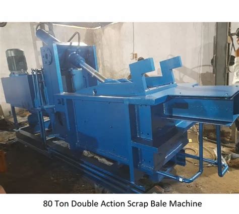 Hydraulic Mild Steel Double Action Scrap Bale Machine At Rs In