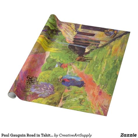 Paul Gauguin Road In Tahiti Vintage Fine Art Wrapping Paper Zazzle