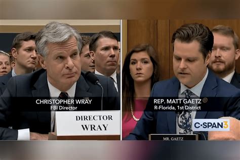 Gaetz Spars With Fbi Director Wray In Tense Hearing Are You Protecting The Bidens