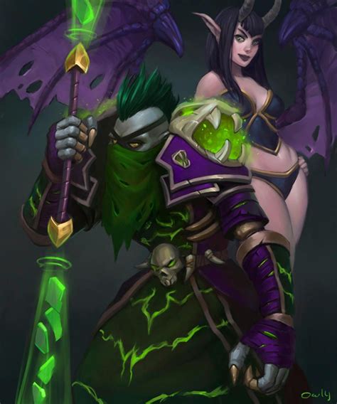 Undead Warlock By Lowly Owly World Of Warcraft Warcraft Art Wow Warlock