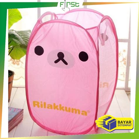 Jual FH C500 Keranjang Baju Kotor Lipat Karakter Laundry Bag