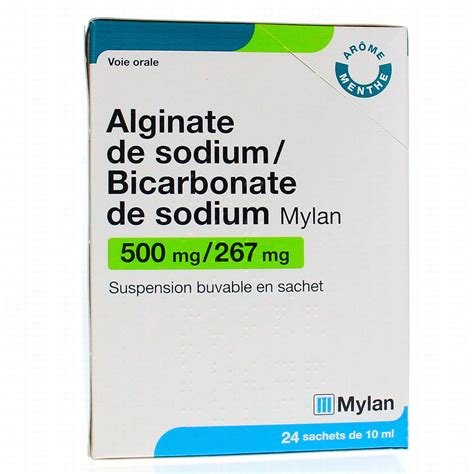 Mylan Alginate De Sodium Bicarbonate De Sodium 500mg 262mg