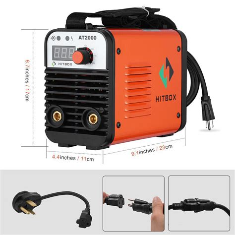 Hitbox Mini At2000 Welder 110220v Dual Volt Lnverter Arc Stick Welding