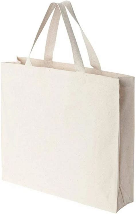 Plain Handmade White Jute Bag Size Dimension 37 59 X 21 59 X 8 13 Cm