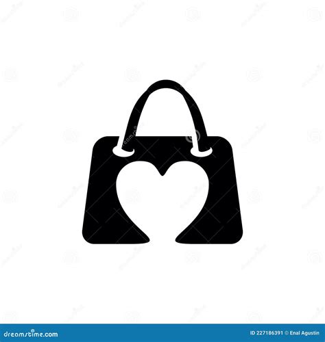 Woman Handbag Logo Design Template Stock Vector Illustration Of