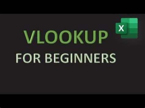 VLOOKUP For Beginners YouTube